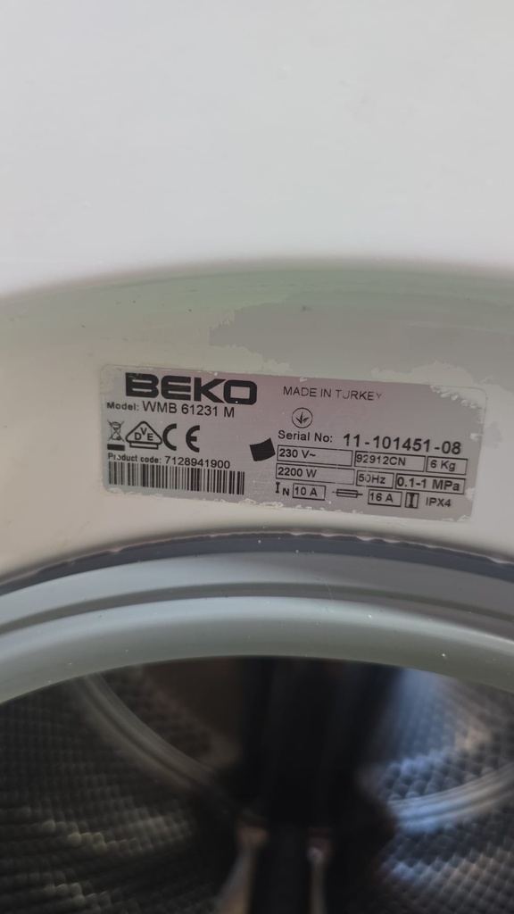 R0832279 LAVADOTA 6 KG BEKO A+ BLANCA