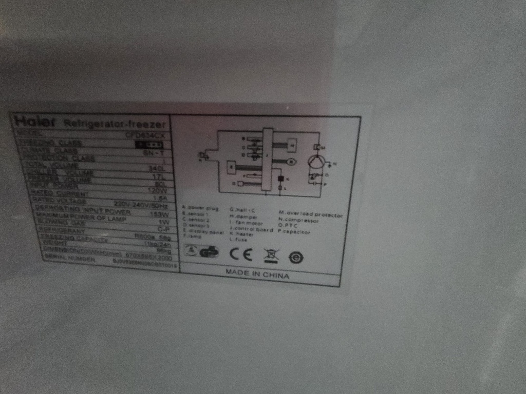 R0398666 FRIGORIFICO COMBI 200X60 HAIER ACERO INOX NO FROST 