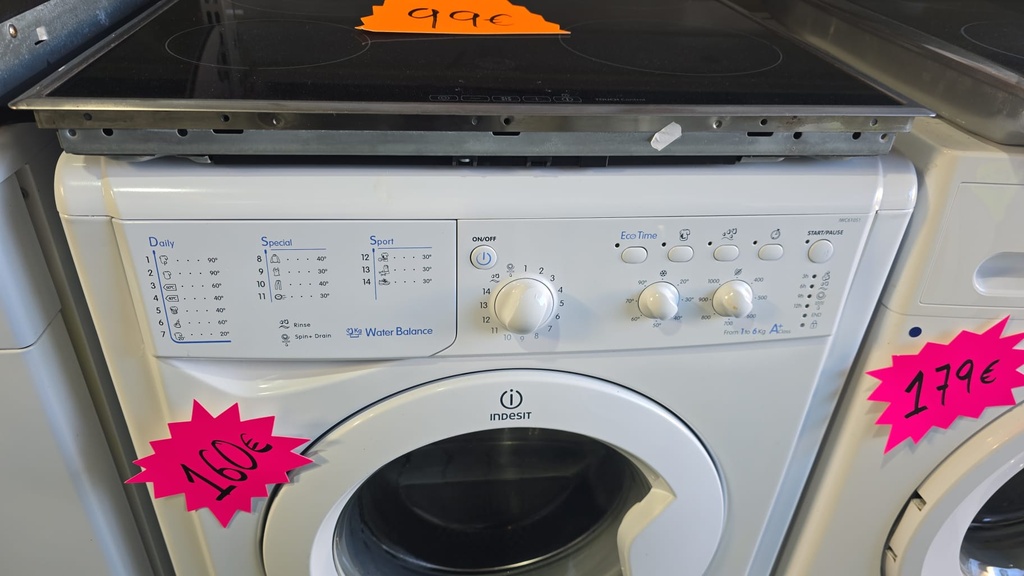 080850040000 LAVADORA 6 KG INDESIT  BLANCA IWC61051