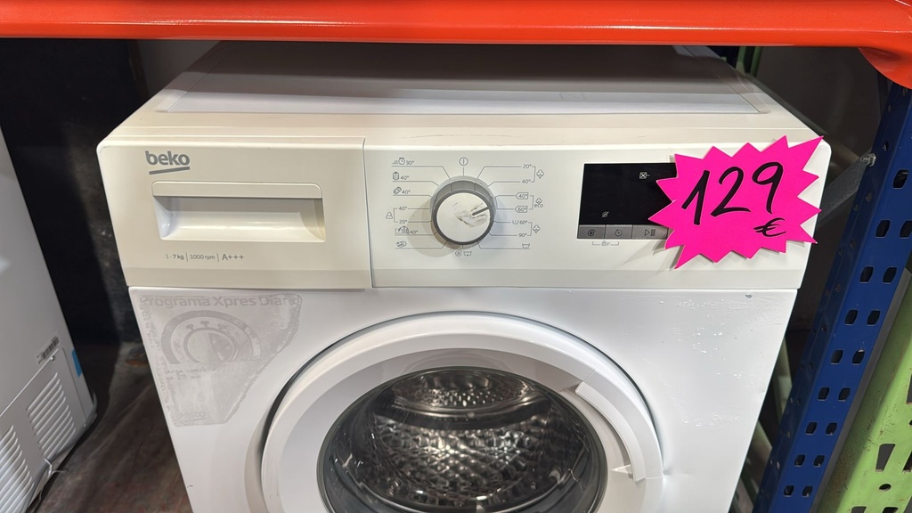 WTE7511BW LAVADORA 7 KG BEKO A+++ 1000 RPM BLANCA