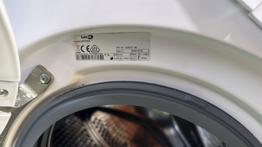 LST1265 LAVADORA 6 KG SAIVOD 1000 RPM BLANCA