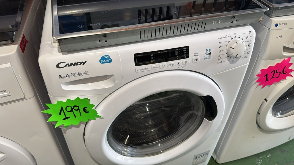 LAVADORA 8 KG CANDY SMART TOUCH A+++ 1400 RPM BLANCA