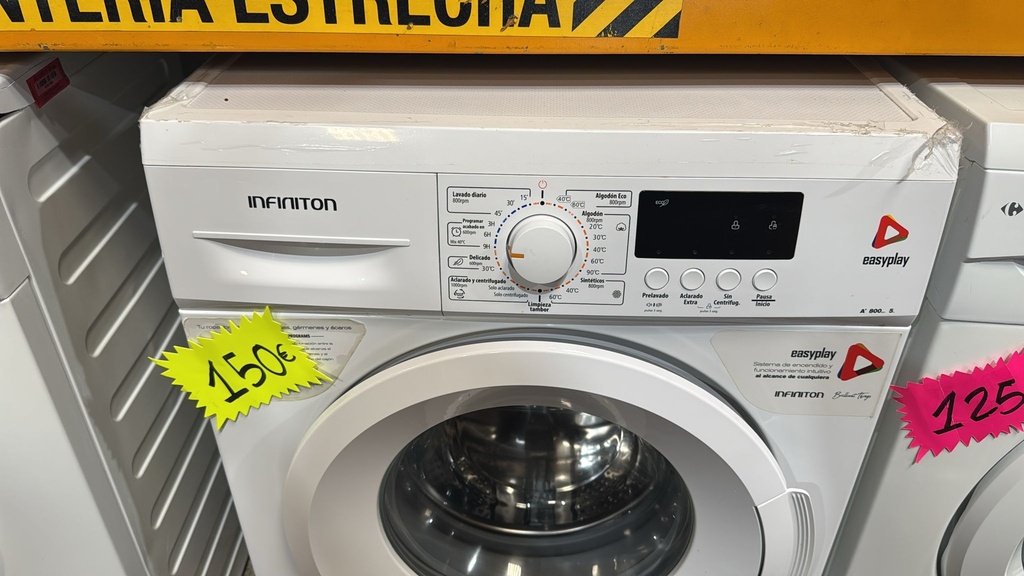 LAVADORA 5 KG INFINITON EASYPLAY A+ 800 RPM BLANCA