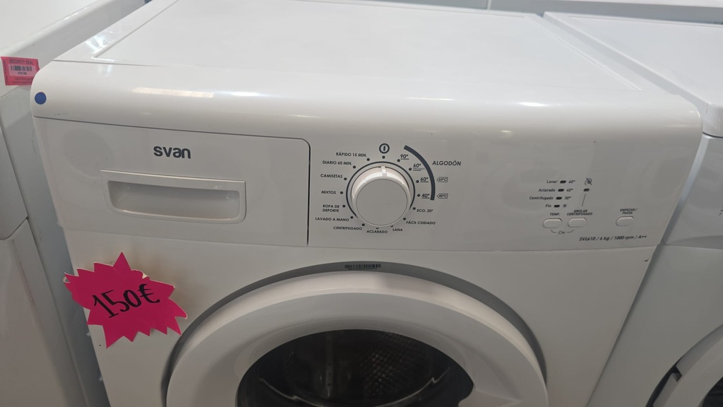 R0406286 LAVADORA 6 KG SVAN SVL610 A++ 1000 RPM BLANCA