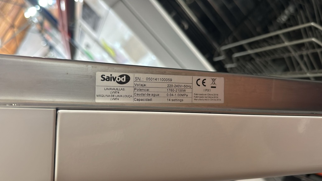 LVM74 LAVAVAJILLAS 60 CM SAIVOD 14 COMENSALES BLANCO