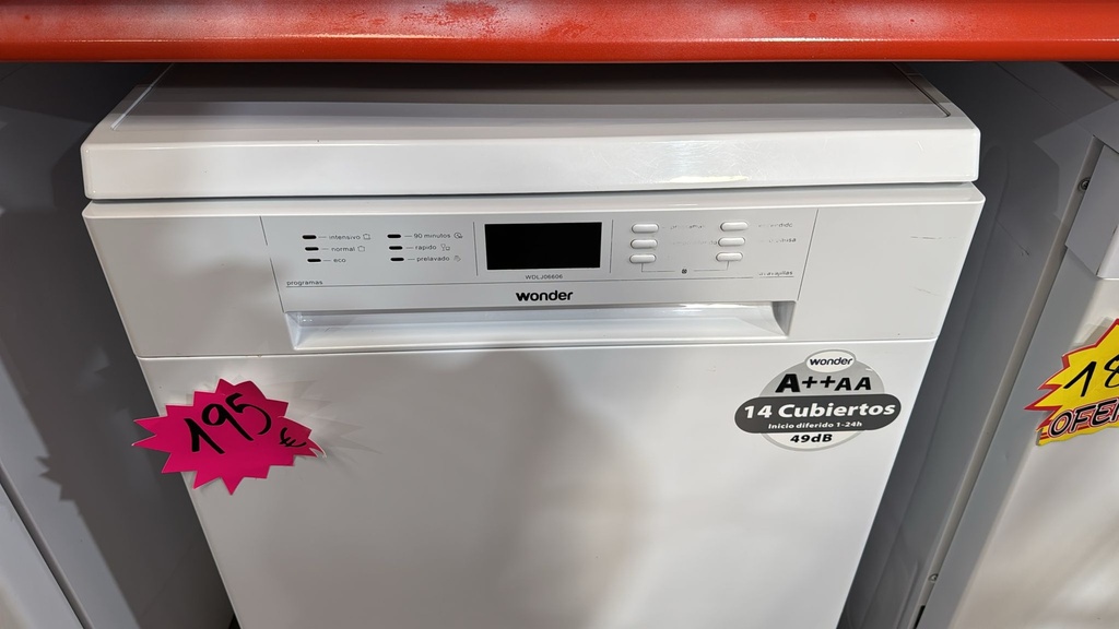 R7391489 LAVAVAJILLAS 60 CM WONDER WDLJ06606 A++ 3 BANDEJAS BLANCO