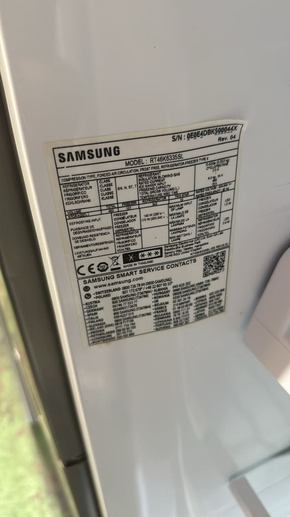 RT46K6335SL FRIGORÍFICO 183X70 CM SAMSUNG DIGITAL INVERTER NO FROST INOXIDABLE 
