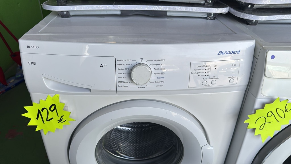 R7404889 LAVADORA 5 KG BENAVENT BL5100 A++ CON LAVADO RÁPIDO BLANCA