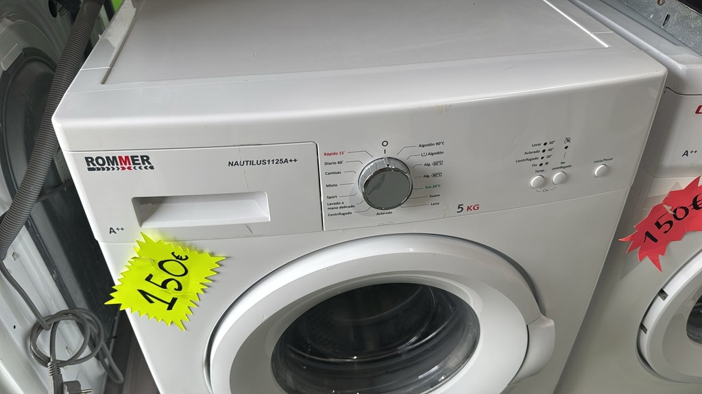 NAUTILUS1125A++ LAVADORA 5 KG ROMMER A++ BLANCA CON LAVADO RÁPIDO