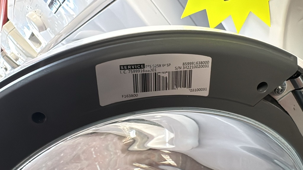 FFS0258WSP LAVADORA 9 KG WHIRLPOOL INVERTER MOTOR FRESH CARE + BLANCA CON LAVADO RÁPIDO
