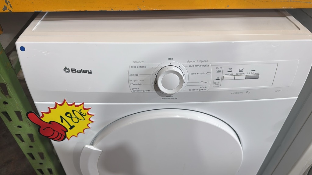 R7404816 SECADORA CONDENSACIÓN 7 KG BALAY SC 871 BLANCA