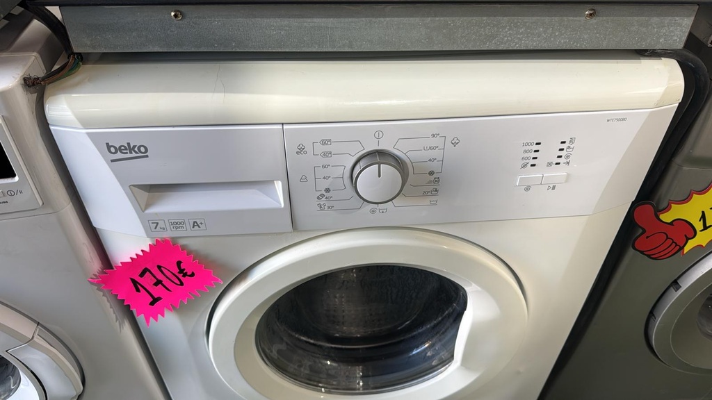 R7449458 LAVADORA 7 KG BEKO WTE750080 A+ 1000 RPM BLANCA