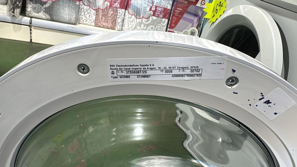 3TS986BT/29 LAVADORA 8 KG BALAY VARIOPERFECT EXTRASILENCIO BLANCA