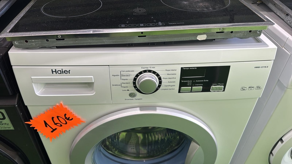 R7381844 LAVADORA 6 KG HAIER HW60-1211N-S A+++ 1200 RPM BLANCA CON LAVADO EXPRESS