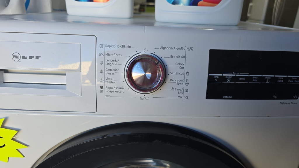 WGG256Z0ES LAVADORA 9 KG NEFFEFFICIENT DRIVE BLANCA