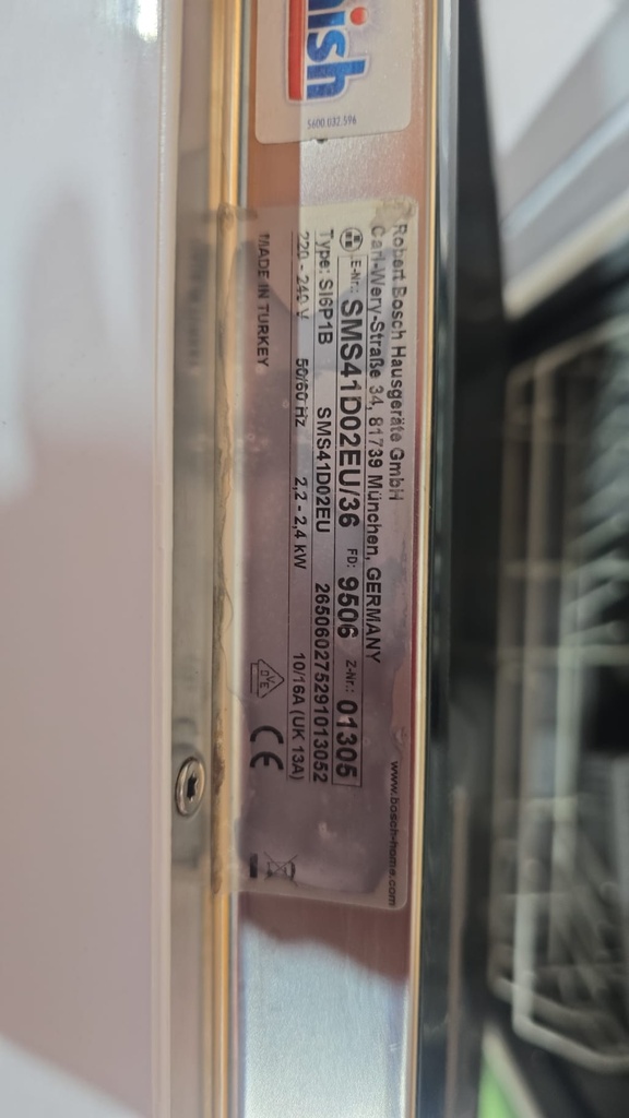 SMS41D02EU LAVAVAJILLAS BOSCH 60 CM BOSCH BLANCO 14 CUBIERTOS