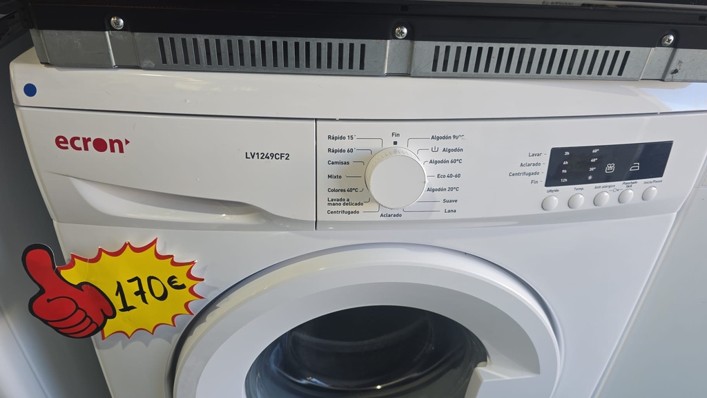 LAVADORA 7 KG ECRON BLANCA MOD. LV1249CF2 
