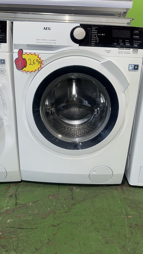 LAVADORA 1-9 KG AEG BLANCA MODELO L7FEE941