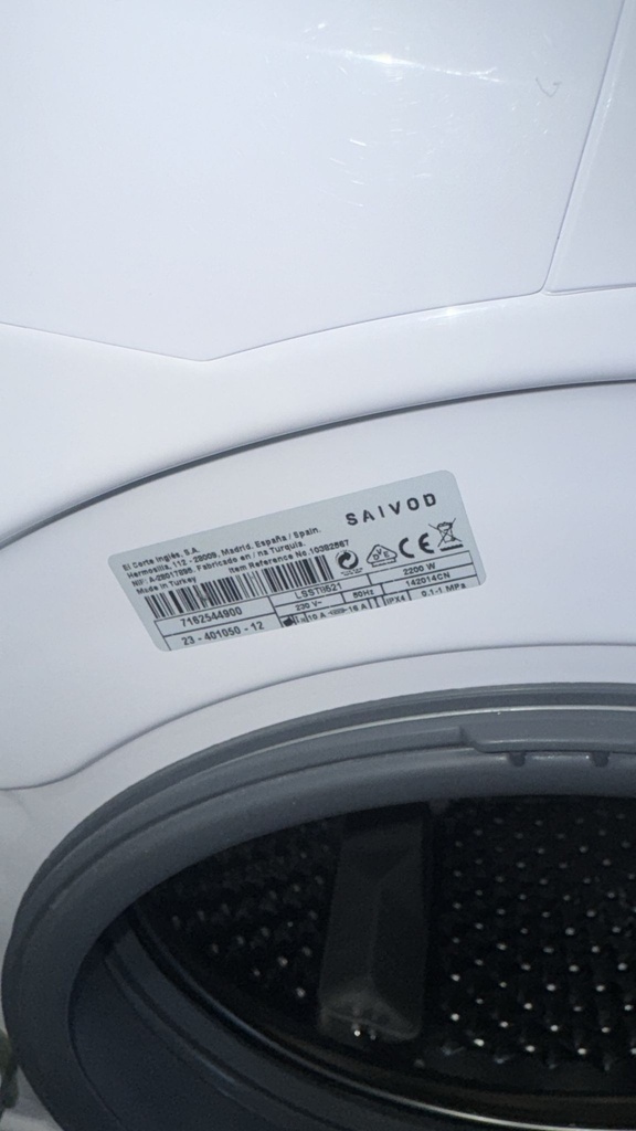 LAVADORA SECADORA 8/5 KG SAIVOD MODELO LSST8521