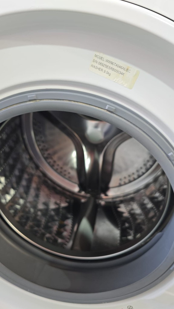 LAVADORA 9 KG SAMSUNG MODELO WW90TA046AE BLANCA