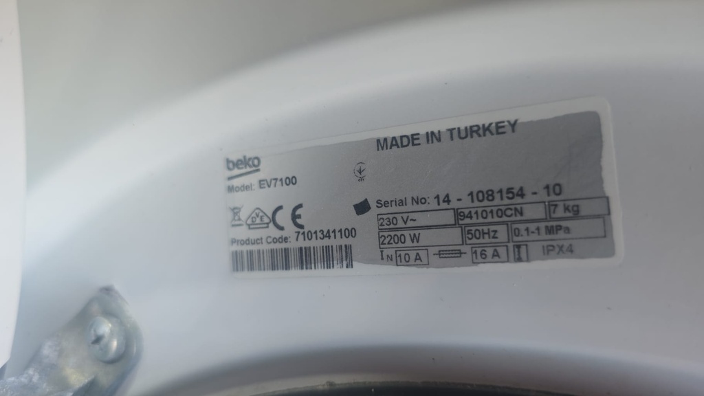 LAVADORA 6 KG BEKO WMB61000Y+