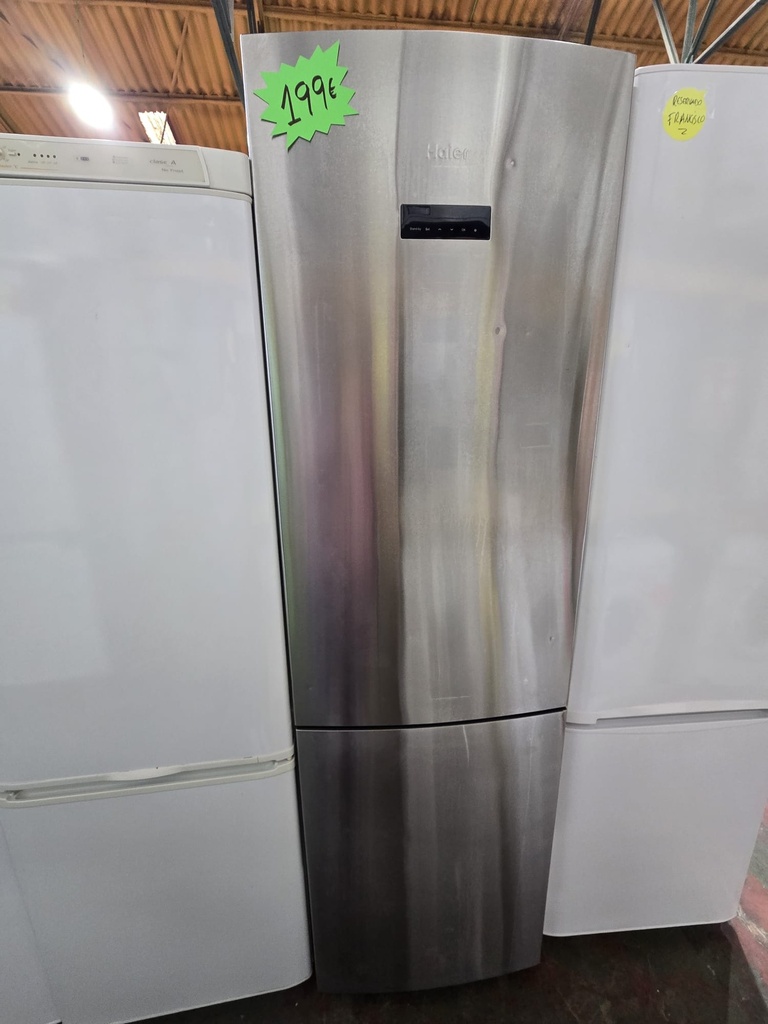 R0398666 FRIGORIFICO COMBI 200X60 HAIER ACERO INOX NO FROST 