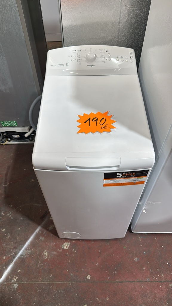 R7409921 LAVADORA CARGA SUPERIOR 7 KG WHIRLPOOL A++ 1200 RPM BLANCA