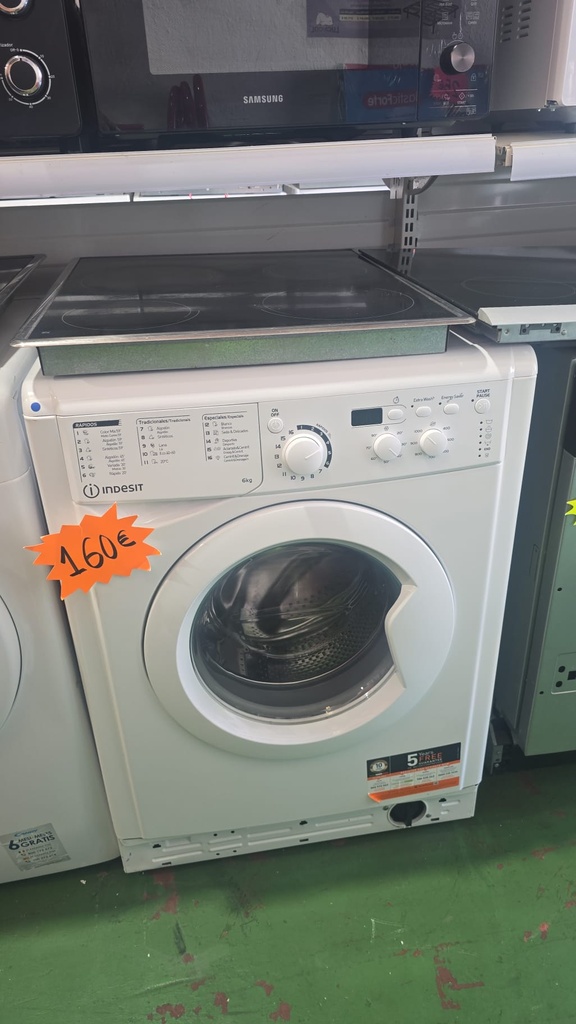 R7409931 LAVADORA 6 KG INDESIT EXTRA WASH ENERGY SAVER BLANCA