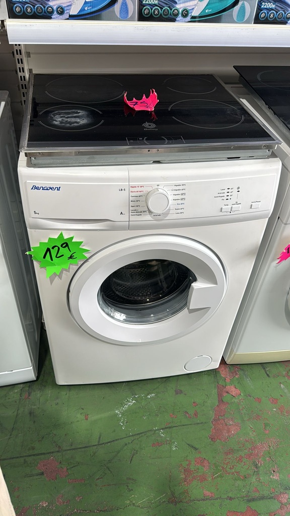R7404843 LAVADORA 5 KG BENAVENT LB-5 A++ BLANCA CON LAVADO RÁPIDO