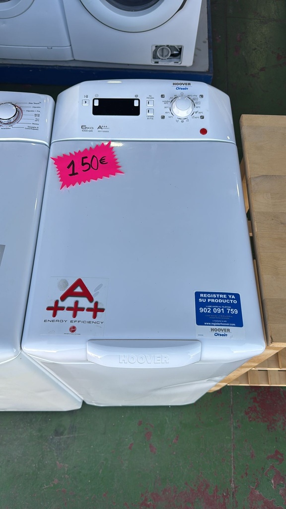 R7404815 LAVADORA CARGA SUPERIOR 6 KG HOOVER OTSEIN A+++ 1000 RPM BLANCA