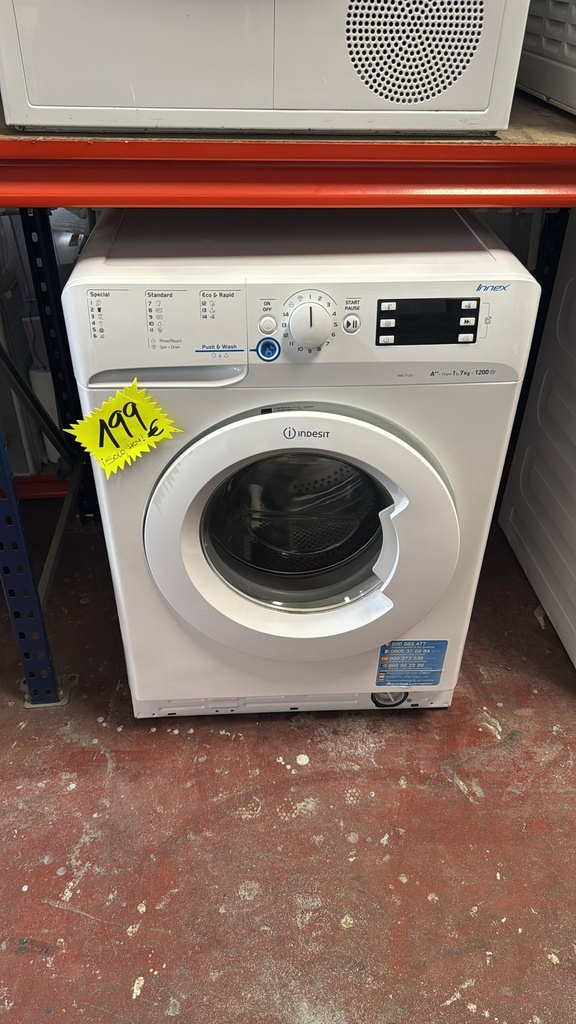 704083052 LAVADORA 7 KG INDESIT INNEX XWE 71252 A++ 1200 RPM BLANCA