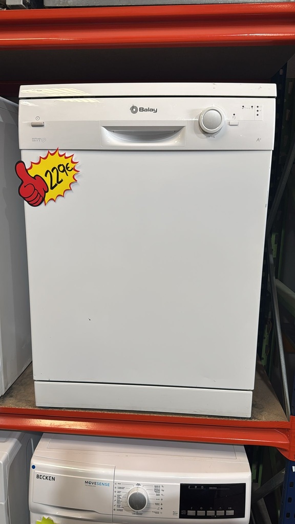 3VS300BA/01 LAVAVAJILLAS 60 CM BALAY A+ DOSIFICADOR 3 EN 1 BLANCO