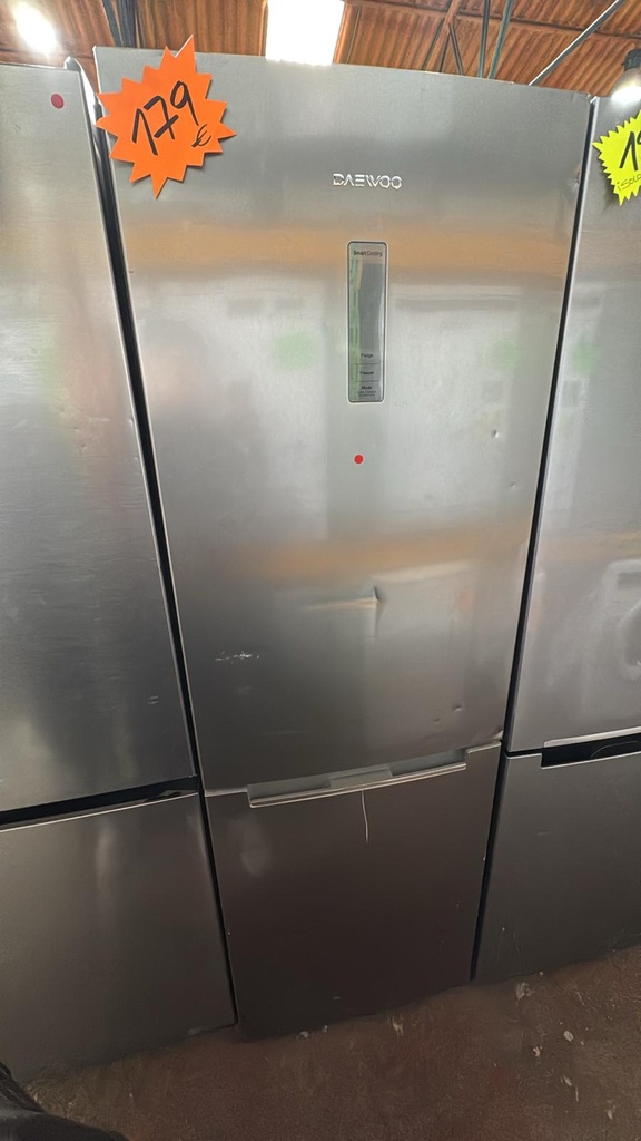 RN-BH370NPT FRIGORÍFICO COMBI 185X60 CM DAEWOO NO FROST INOXIDABLE CON DISPLAY FRONTAL