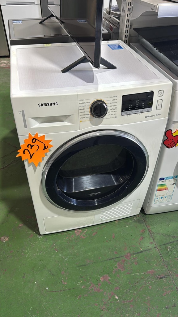 DV80M5010QW SECADORA CONDENSACIÓN 8 KG SAMSUNG OPTIMALDRY BLANCA