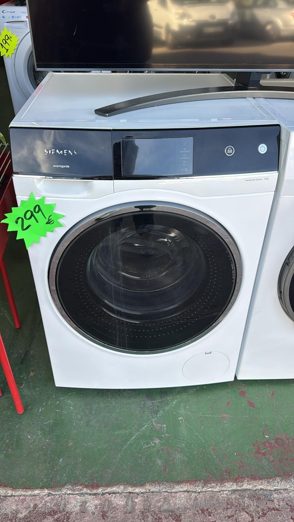 WM14U940EU LAVADORA 10 KG SIEMENS AVANTGARDE SENSOFRESH SYSTEM BLANCA CON PUERTA ESPACIAL NEGRA