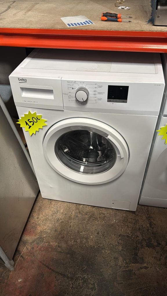 WTE6511BW LAVADORA 6 KG BEKO A+++ 1000 RPM BLANCA CON LAVADO RÁPIDO