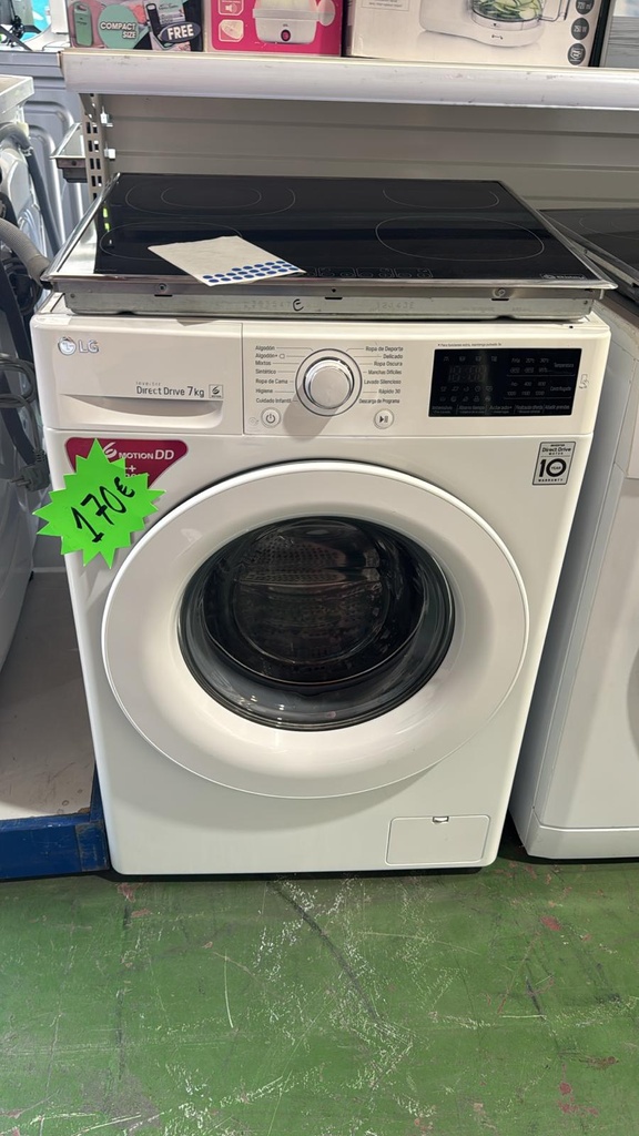 R7449448 LAVADORA 7 KG LG DIRECT DRIVE INVERTER MOTION DD A+++ 1200 RPM BLANCA