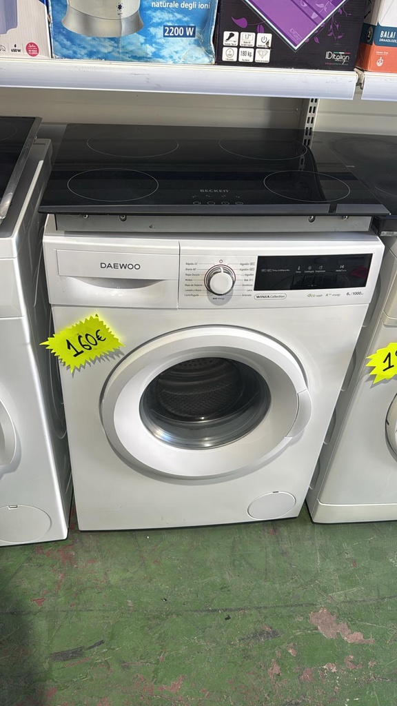 LAVADORA 6 KG DAEWOO WINIA COLLECTION ECO WASH A++ 1000 RPM BLANCA CON LAVADO RÁPIDO