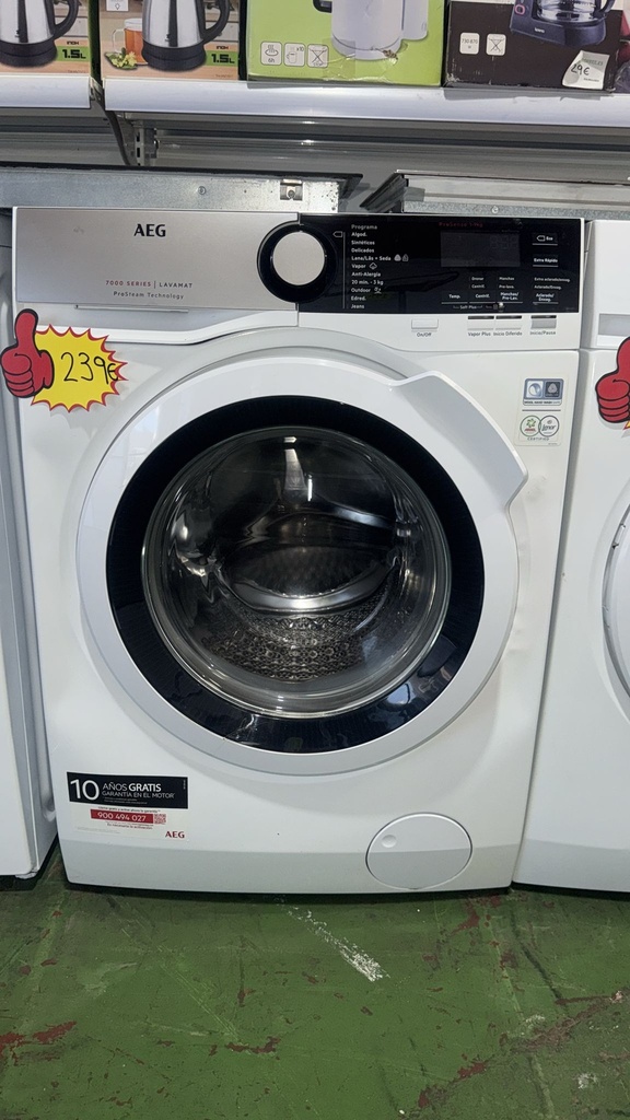 LAVADORA 1-9 KG AEG MODELO L7FEE941 BLANCA 
