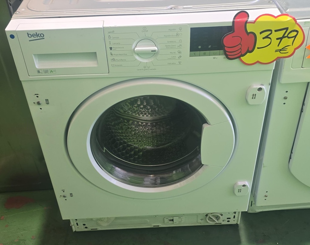 LAVADORA PANELABLE 8 KG BEKO A++ 1200RPM MOD. WITV8612XWO (MALAGA)