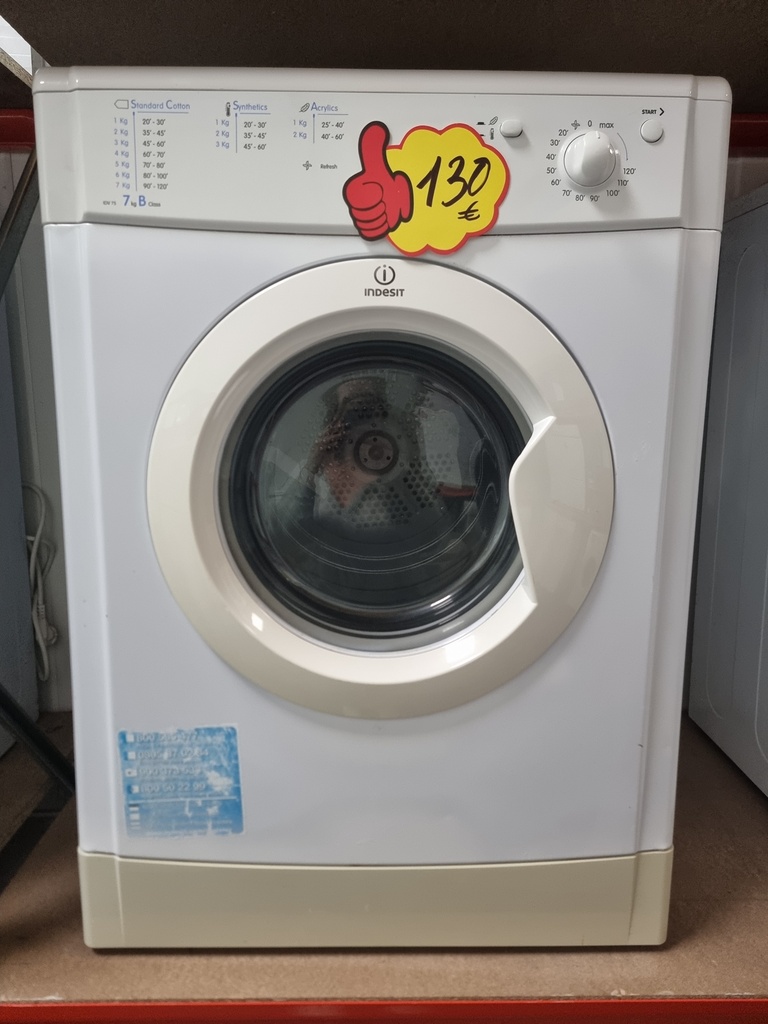 R381749 Secadora 7 kg indesit evacuación clase B