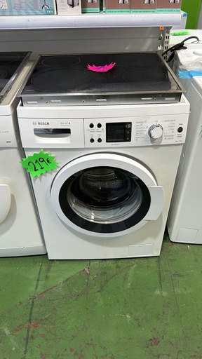 WAQ28468ES/01 LAVADORA 8 KG BOSCH SERIE 6 ECOSILENCE 1200 RPM BLANCA