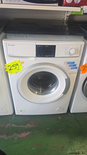 ES-HFB9143WD LAVADORA 9 KG SHARP ALLERGY SMART 1400 RPM BLANCA