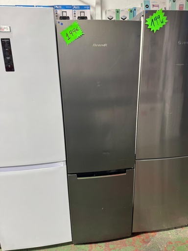 DE2-34-5 FRIGORÍFICO COMBI 180X55 BRANDT CÍCLICO INOXIDABLE 