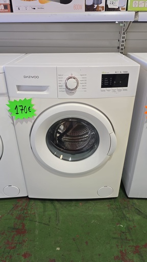 DWDMV10B1 LAVADORA 6 KG DAEWOO  A++ BLANCA