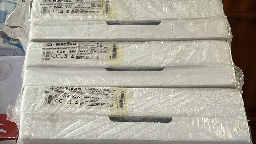 PG6-4GW PLACA CRISTALGAS 60 CM ELECSAN BLANCA