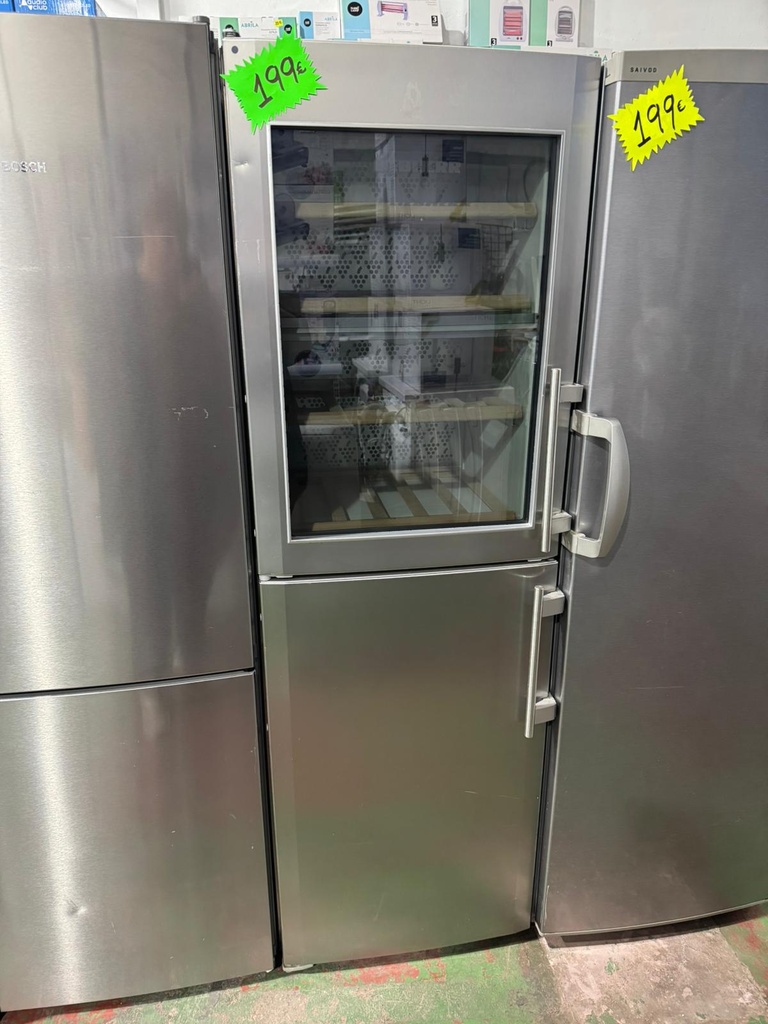 SWTNes3010 VINOTECA CONGELADOR INFERIOR 185X60 CM LIEBHERR NO FROST INOXIDABLE